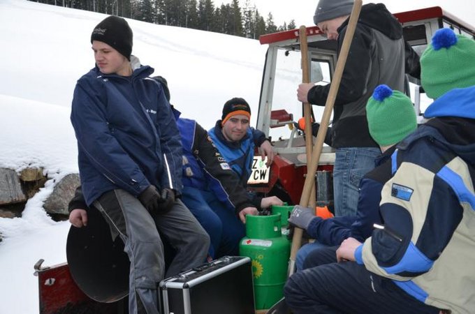 Osterschießen Aufbau